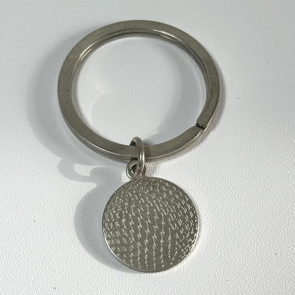 Signed Sterling Silver 925 Keychain Golf Ball Design Arrow Logo Artisan